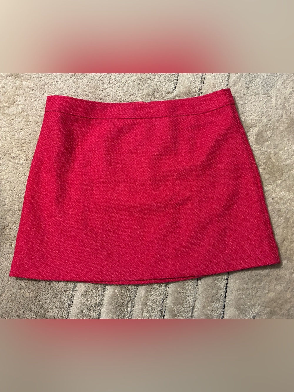 J. Crew PLUS SIZE Fuchsia Tweed Mini Skirt sz 20
